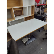 Canteen Table - Rectangular in White