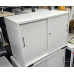 Elite Desk High Storage Unit Cupboard with Sliding Doors - Locking
