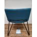Vegas Lounge Chair by Narbutas - Blue Fabric