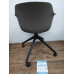 ORN Loria Arm Chair - Taupe shell on Black Base with Castors