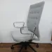 Vitra ID Task Office Chair Light Grey Upholstery Chrome Arms Black Base