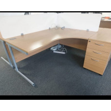 Lee and Plumpton Satelite Crescent workstation Right Hand Lee and Plumpton Satelite Crescent workstation Right Hand
