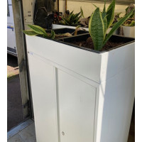 Task double door cupboard with planter